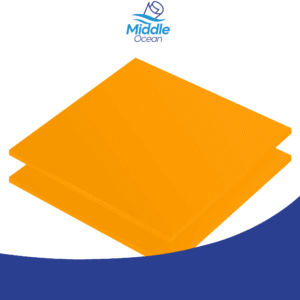 Heavy Orange Acrylic Sheet ( 206 )